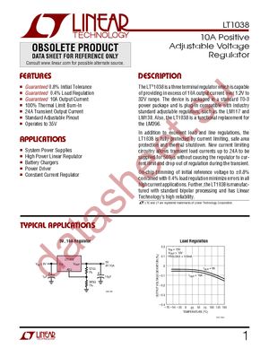 LT1038CK datasheet  